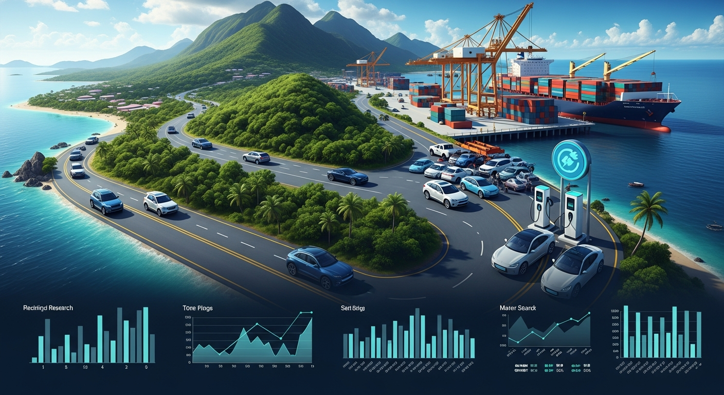 Caribbean Automotive Market 2025: Vehicle Imports, Japanese Used Car Pipeline & EV Adoption Data