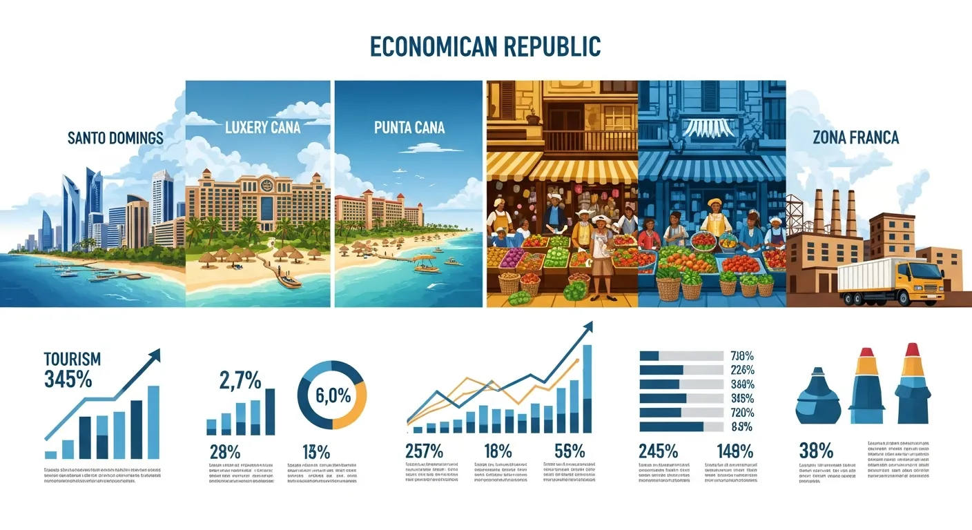 Investigacion de Mercado en Republica Dominicana 2025: PIB $113B y 5% Crecimiento